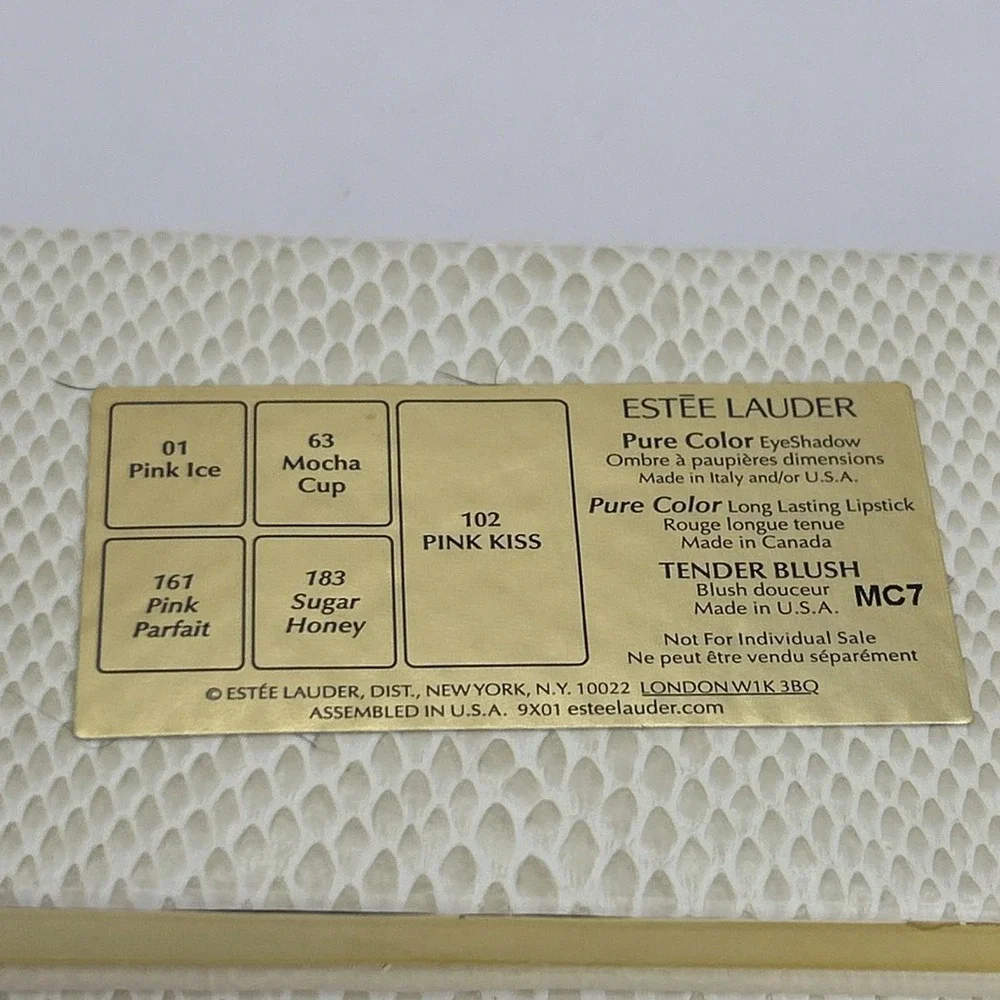 Estee Lauder Palette Eyeshadow Pink Ice Mocha Cup Lipstick Pink Parfait Sugar